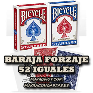 Baraja de forzaje - 52 cartas iguales Bicycle AZUL